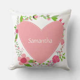 ハート装飾用クッション内の名前 クッション