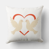 ハート装飾用クッション – ラブ&ピースホームデコル クッション (裏面)