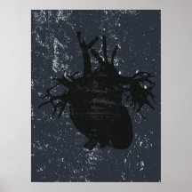 ハート解剖学バンクシー通り壁ポスター