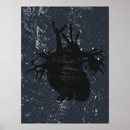 ハート解剖学バンクシー通り壁ポスター ポスター (正面)