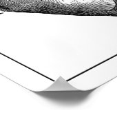 ハート解剖学ヴィンテージ ポスター (角)