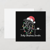 ハート解剖学 クリスマス 看護師 心臓 頻脈 クリスマス (正面/裏面)