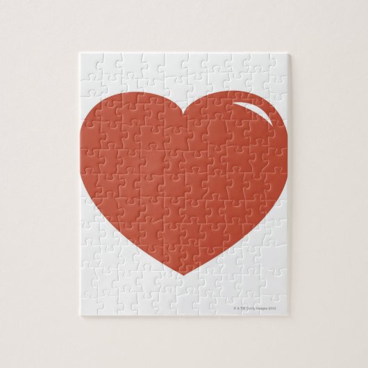 ハート記号 ジグソーパズル (縦)