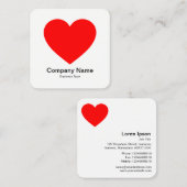 ハート記号 スクエア名刺 (正面/裏面)