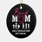 ハート誇りを持ったマーチングバンドMom Like A Regular Mom B セラミックオーナメント (左)