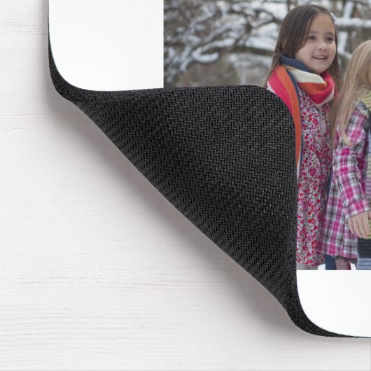 ハート誇りを持った愛のパーソナライズ写真作成 マウスパッド (コーナー)