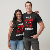 ハート誇りを持った戦士の叔父のCHD認識度 Tシャツ (ユニセックス)