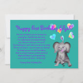 ハート誕生日招待状バイハッピージュールカンパニー 招待状 (正面)