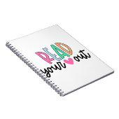 ハート読が可愛い先生女子ラブリー ノートブック (右側)