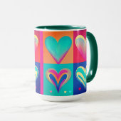 ハート調和 マグカップ (正面右)