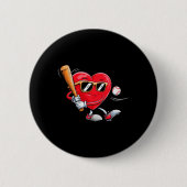 ハート販売シャツのバレンタイン男の子の男の子の販売 缶バッジ (正面)