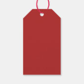 ハート赤と白バレンタインデー ギフトタグ (裏面)