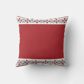 ハート赤と白枕 クッション (裏面)