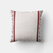 ハート赤と白枕 クッション (裏面)