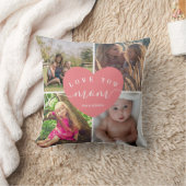 ハート赤面ピンクパーソナライズされたギフト最高のマ・エバー クッション (ブランケット)