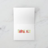 ハート超新星クリスチャンモダンアートありがとう カード (内部)