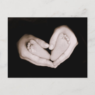 ハート足 ポストカード