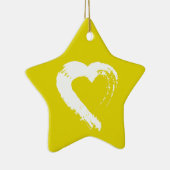 ハート車オーナメント セラミックオーナメント (右)