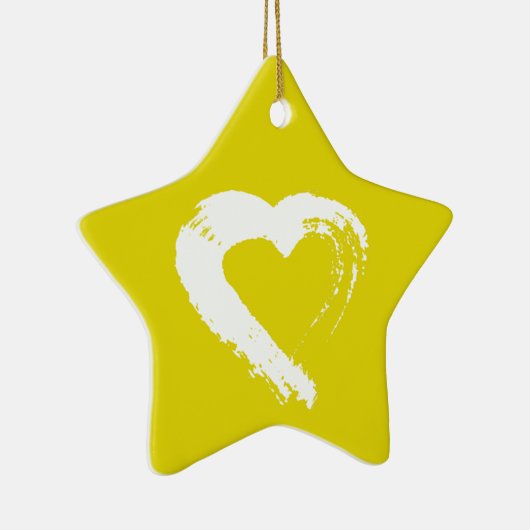 ハート車オーナメント セラミックオーナメント (右)