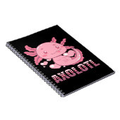 ハート軸 |かわいい漫画Axolotl ノートブック (右側)