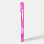 ハート輝くバレンタイン背景ピンク Case-Mate iPhoneケース (裏面 / 左)