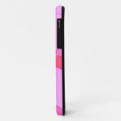 ハート輝くバレンタイン背景ピンク Case-Mate iPhoneケース (裏面/左)