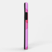 ハート輝くバレンタイン背景ピンク Case-Mate iPhoneケース (裏面/右)