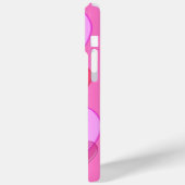 ハート輝くバレンタイン背景ピンク Case-Mate iPhoneケース (裏面 / 左)