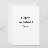 ハート迷路 – バレンタインデイカード（フラット） 招待状 (裏面)