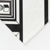 ハート迷路 フリースブランケット (角)