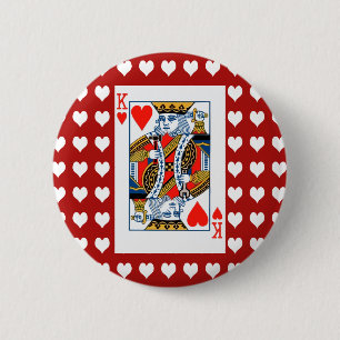 ハート遊のカードのハート 缶バッジ