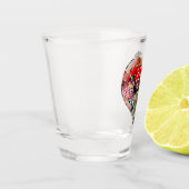 ハート遊のカードの形状*ギャンブラーDelight ショットグラス (左)