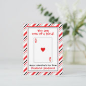 ハート遊のカードパーソナライズされたバレンタインのカード ポストカード (スタンド正面)