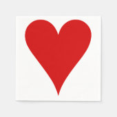 ハート遊のカード形バレンタインデー スタンダードカクテルナプキン (正面)