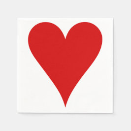 ハート遊のカード形バレンタインデー スタンダードカクテルナプキン