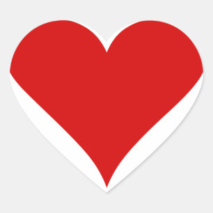 ハート遊のカード形バレンタインデー ハートシール