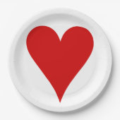 ハート遊のカード形バレンタインデー ペーパープレート (正面)