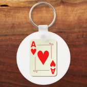ハート遊カードのエース キーホルダー (正面)