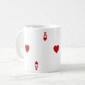 ハート遊カードのエース コーヒーマグカップ (正面左)