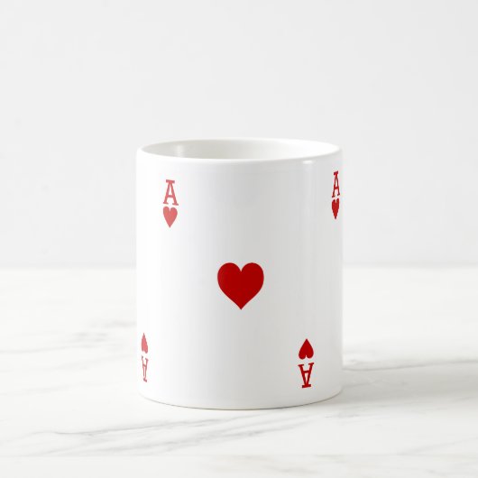 ハート遊カードのエース コーヒーマグカップ (中央)