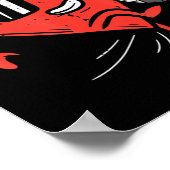 ハート遊ズのサッカーのバレンティンズデイサッカー女子 ポスター (角)