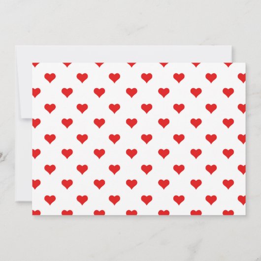 ハート遊ズカード誕生日エースラスベガスカジノ 招待状 (裏面)