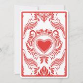 ハート遊ズカード21歳の誕生日招待状 招待状 (裏面)