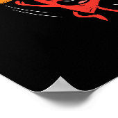 ハート遊ズバスケットボールカワイトヴァレンティーンズデイスポーツ ポスター (角)