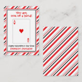 ハート遊ズ・カード・バレンタインズ・クラスルーム・カード ノートカード (正面/裏面)