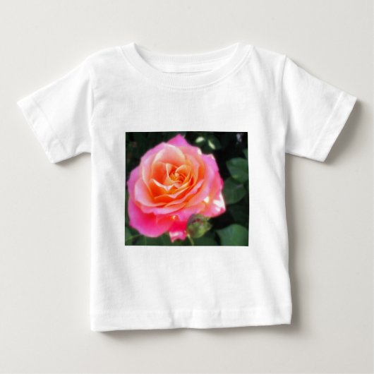 ハート金ゴールドバラ ベビーTシャツ (正面)