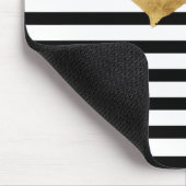 ハート金ゴールドフランスのスタイル マウスパッド (コーナー)