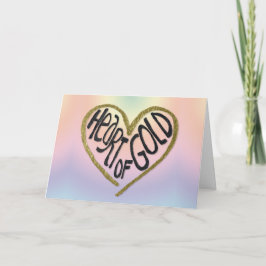 ハート金ゴールド カード