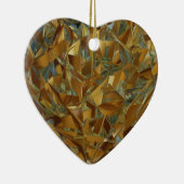ハート金ゴールド セラミックオーナメント (右)