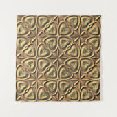 ハート金ゴールド タペストリー (正面(横))